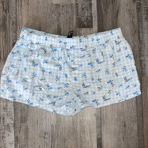 Blue floral cottagecore Mini shorts